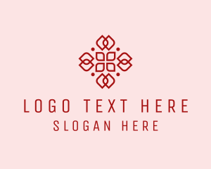 Flower Shop - Flower Petals Pattern logo design