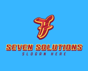 Seven - Graffiti Art Number 7 logo design