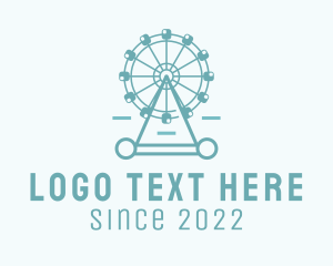 Carousel - Ferris Wheel Theme Park logo design