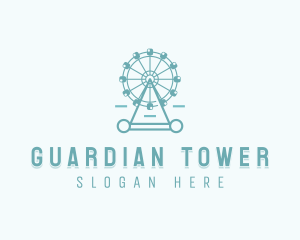 Ferris Wheel Theme Park  logo design