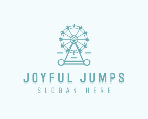 Ferris Wheel Theme Park  logo design