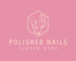 Nails - Floral Nude Nature logo design