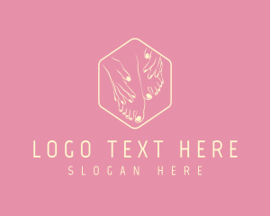 Cosmetic - Floral Nude Nature logo design