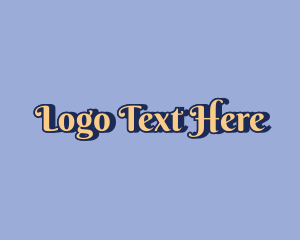 Text - Retro Studio Script logo design