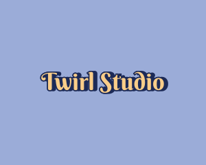 Retro Studio Script logo design