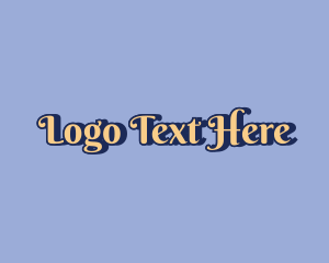 Word - Retro Studio Script logo design