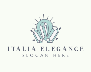 Elegant Crystals Jewelry  logo design