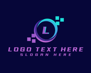 Cube - Digital Pixel Programming logo design