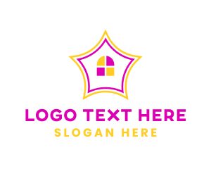 Home Painting - Colorful Design House logo design