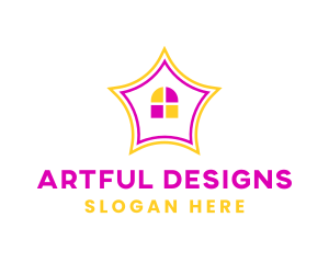 Colorful Design House logo design