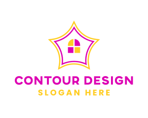 Colorful Design House logo design