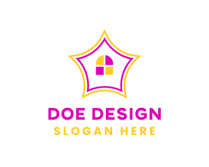 Colorful Design House logo design