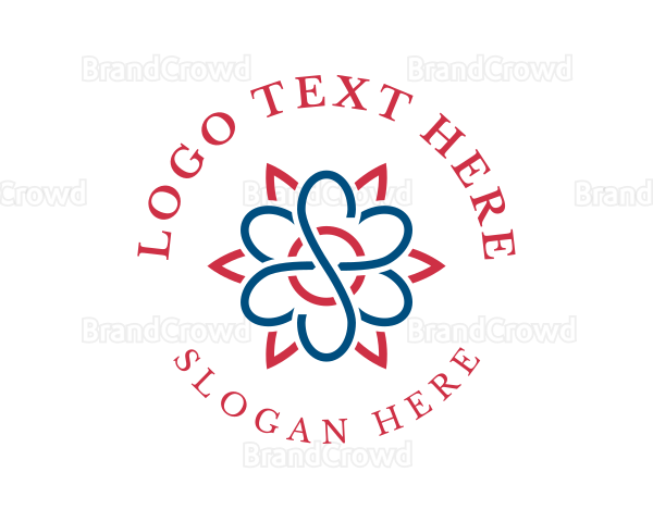 Flower Petal Botanical Logo