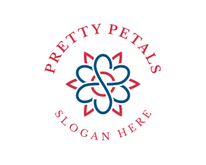 Flower Petal Botanical logo design