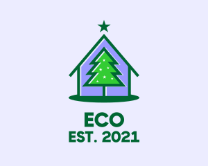 Xmas - Christmas Tree House logo design