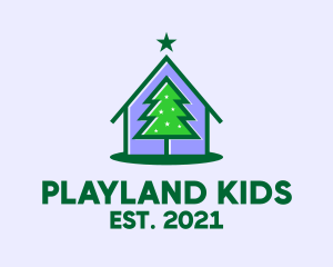 Christmas Tree House  logo design