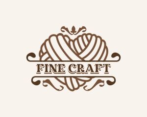 Heart Yarn Crafts logo design