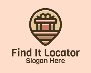 Locator - Gift Factory Location Pin logo design