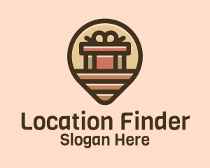 Geolocation - Gift Factory Location Pin logo design