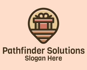 Navigate - Gift Factory Location Pin logo design