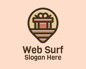 Browser - Gift Factory Location Pin logo design