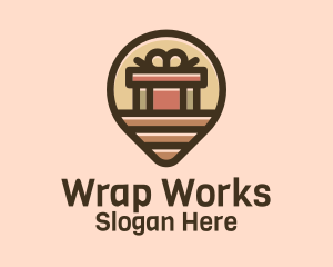 Wrapper - Gift Factory Location Pin logo design