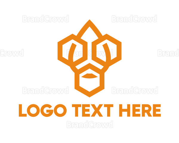 Industrial Hexagon Drop Logo