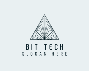 Pyramid Tech Developer logo design