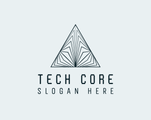 Pyramid Tech Developer logo design