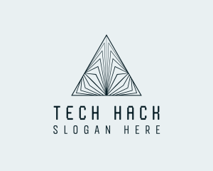 Pyramid Tech Developer logo design