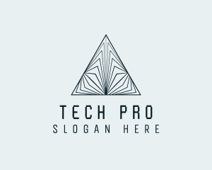 Pyramid Tech Developer logo design