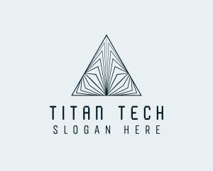 Pyramid Tech Developer logo design