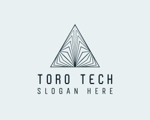 Pyramid Tech Developer logo design