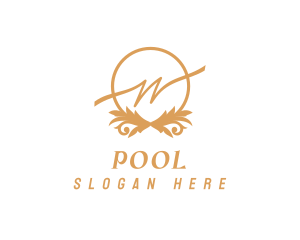 Resort - Golden Luxury Brand logo design