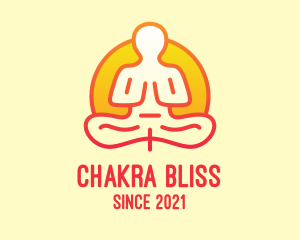 Chakra - Yoga Meditation Guru logo design