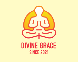 Prayer - Yoga Meditation Guru logo design