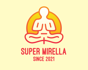 Wellness - Yoga Meditation Guru logo design