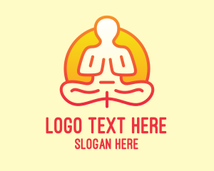 Yoga Meditation Guru Logo