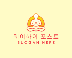 Yoga Meditation Wellness logo design