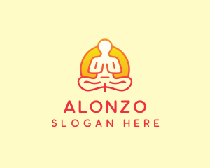 Yoga Meditation Wellness logo design