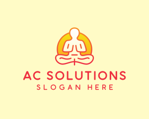 Yoga Meditation Wellness logo design