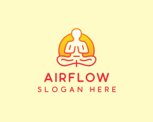 Yoga Meditation Wellness logo design