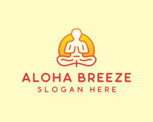 Yoga Meditation Wellness logo design