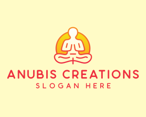 Yoga Meditation Wellness logo design