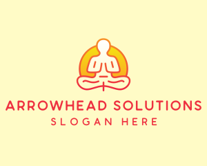 Yoga Meditation Wellness logo design