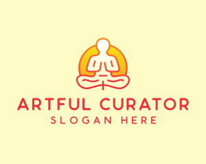 Yoga Meditation Wellness logo design