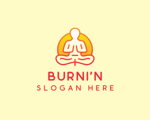 Yoga Meditation Wellness logo design