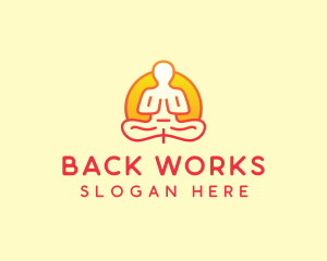 Yoga Meditation Wellness logo design