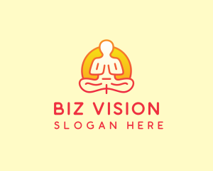 Yoga Meditation Wellness logo design