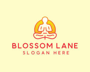 Yoga Meditation Wellness logo design